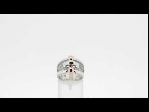 Bague Jonc .925 Accent Or 10K| Artiste Joaillier du Québec| Baron Designs