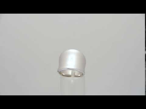 Bague Forçar| Jonc Large en Argent| Rhodium| Fait au Québec| Baron Designs