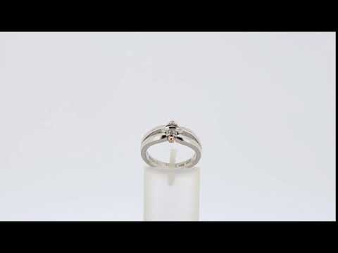 Jonc .925 Accent Or 10K jaune/rose| Joaillier du Québec| Baron Designs