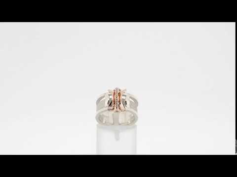 Bague Evighet| Jonc Sterling et Or 10K par Artiste Joaillier| Baron Designs  Edit alt text