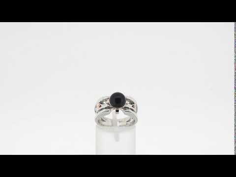 Bague Argent et Or et Onyx| Bijouterie Fait Main À Montréal| Baron Designs