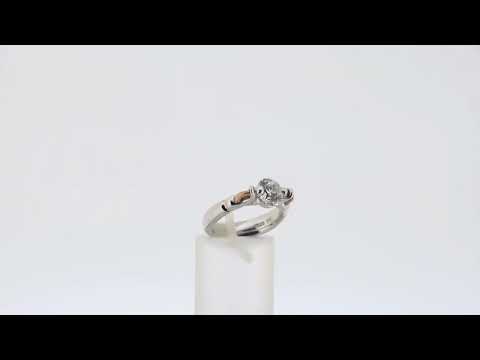 Bague Maravilla| Jonc Solitaire Bague Fiançailles en Argent et Or| Baron Designs