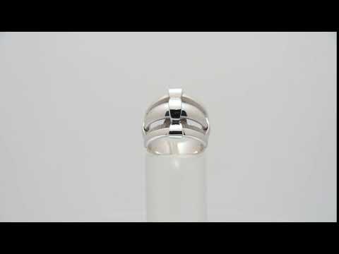 Bague Jonc Argent .925, Rhodium| Fait Québec Artiste Joaillier| Baron Designs