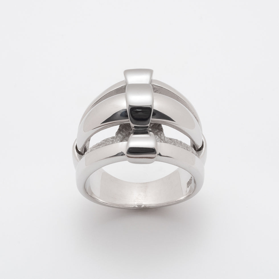 Bague Jonc Argent .925, Rhodium| Fait Québec Artiste Joaillier| Baron Designs