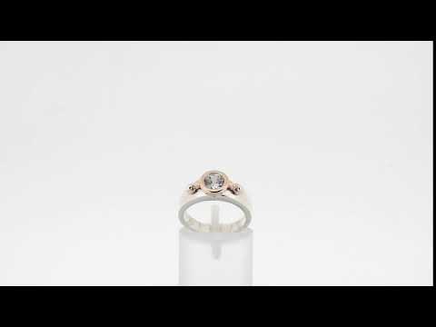 
                  
                    Load and play video in Gallery viewer, Fuerza| Bague Solitaire .925 et Or| Artiste Joaillier Montréal| Baron Designs
                  
                