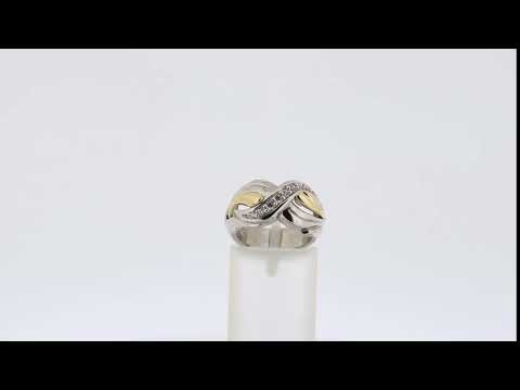 
                  
                    Load and play video in Gallery viewer, Bague Jonc .925 Accent Or 10K jaune/rose| Joaillier du Québec| Baron Designs
                  
                