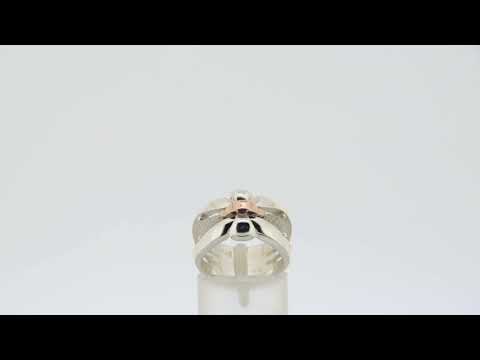 
                  
                    Charger et lire la vidéo dans la visionneuse de la galerie, Bague Jonc .925 Accent Or 10K|Fait au Québec Artiste Joaillier| Baron Designs
                  
                