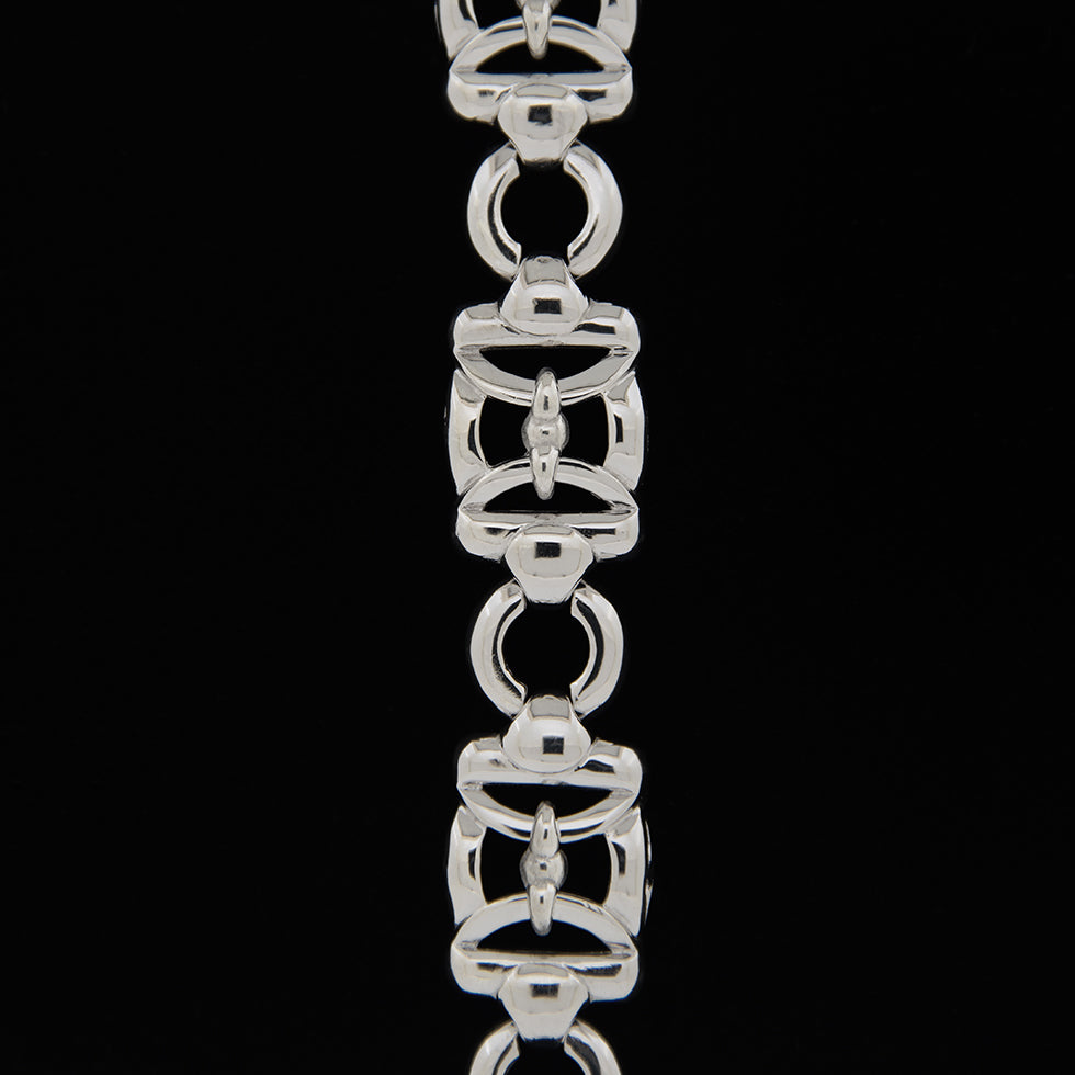 
                  
                    Bracelet en Argent .925 Massif| Rhodium| Fait au Québec| Baron Designs 
                  
                