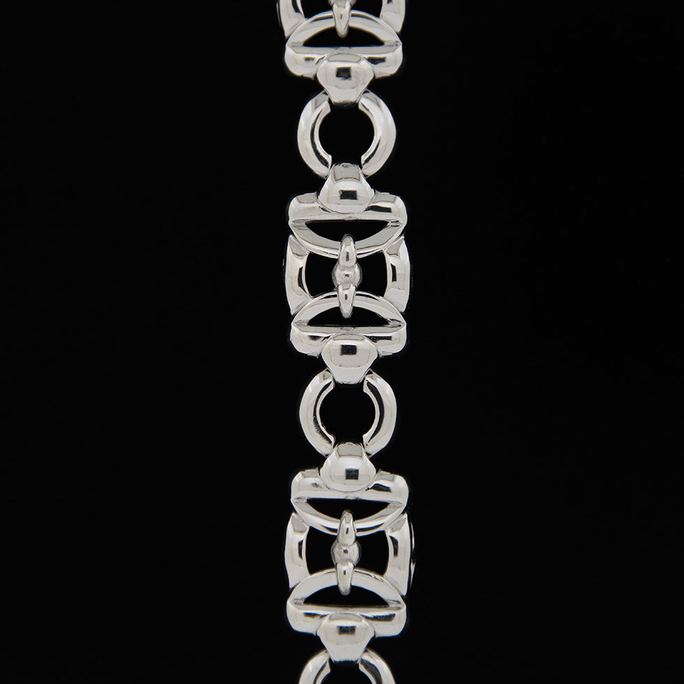 Bracelet en Argent .925 Massif| Rhodium| Fait au Québec| Baron Designs 
